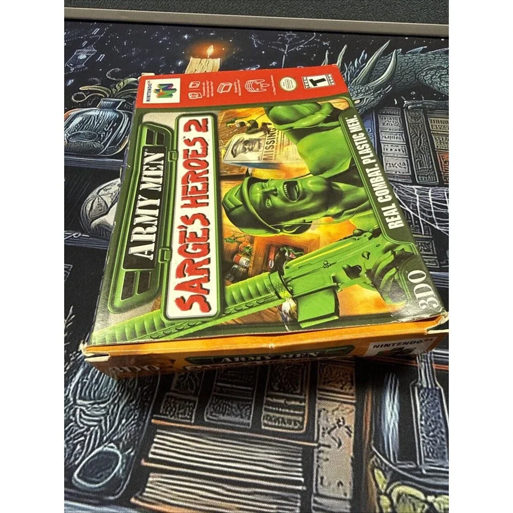 Army Men: Sarge's Heroes 2 Nintendo 64 N64 CIB Tested